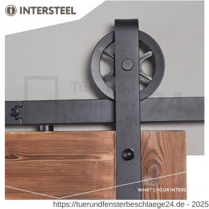 Intersteel Living 4501 Schiebetürsystem 200 cm Wheel Schwarz - D26008325 - afbeelding 4