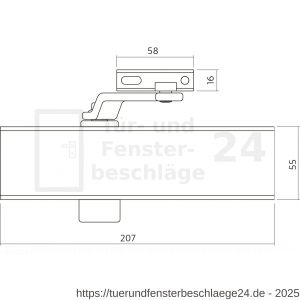 Intersteel Essentials 4801 Türschließer mit Scherenarm DR120 Schwarz - D26007234 - afbeelding 2