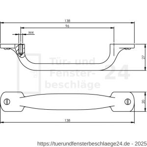 Intersteel Living 8752 Möbelgriff 138 mm Schwarz - D26004400 - afbeelding 2