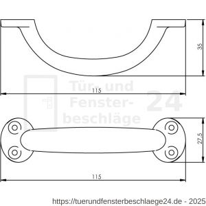 Intersteel Living 8811 Möbelgriff 115 mm Schwarz - D26004451 - afbeelding 2