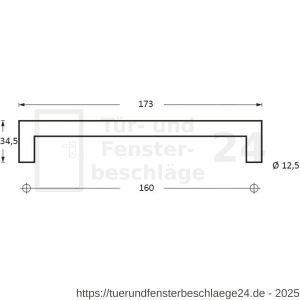 Intersteel Living 8926 Möbelgriff 173 mm Schwarz - D26009223 - afbeelding 2
