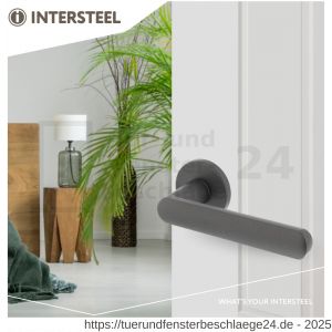 Intersteel Living 0464 Türdrücker Sora mit Rosette 49x7 mm grau - D26009970 - afbeelding 2