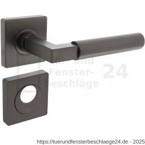 Intersteel Living 1741 Türdrücker Bau-Stil auf Rosette 55x55x10 mm mit RZ Rosetten anthrazitgrau - D26010395 - afbeelding 1