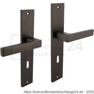 Intersteel Living 1744 Türdrücker Hera auf Schild 245x45 mm BB 72 mm anthrazitgrau - D26010427 - afbeelding 1