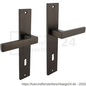 Intersteel Living 1744 Türdrücker Hera auf Schild 245x45 mm BB 78 mm anthrazitgrau - D26010428 - afbeelding 1