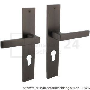 Intersteel Living 1744 Türdrücker Hera auf Schild 245x45 mm PZ 72 mm anthrazitgrau - D26010430 - afbeelding 1