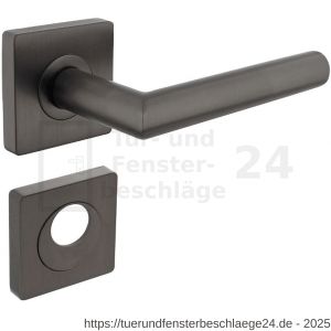 Intersteel Living 1747 Türdrücker Bastian auf Rosette 55x55x10 mm mit RZ Rosetten anthrazitgrau - D26010809 - afbeelding 1