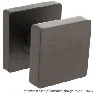 Intersteel Living 2126 Türknopf eckig auf Rosette anthrazit grau - D26010004 - afbeelding 1