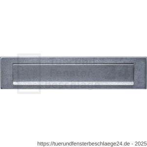 Intersteel 4000 Briefeinwurf rechteckig 340x75 mm mit Klappe-Regenrand edelstahl vibriert - D26010844 - afbeelding 1