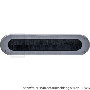 Intersteel 4015 Zugluftschutz oval 340x80 mm edelstahl vibriert - D26010841 - afbeelding 1