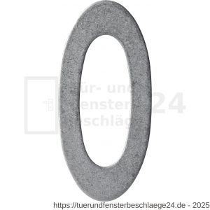 Intersteel 4020 Hausnummer 0 150 mm edelstahl vibriert - D26010840 - afbeelding 1