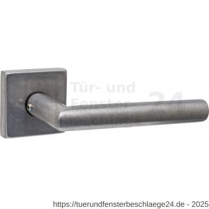 Intersteel 4057 Türgriff Jura mit Rosette massiv verdeckt 53x53x10 mm mit Stütznocken edelstahl vibriert - D26010828 - afbeelding 1