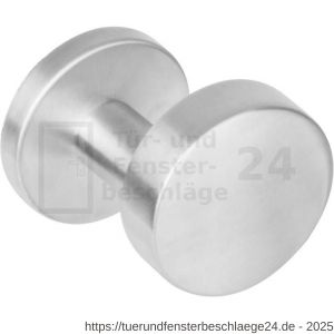 Intersteel Essentials 2246 Haustürknopf gekröpft 53 auf Rosette 52x10 mm für Wechselgarnitur Edelstahl gebürstet - D26005847 - afbeelding 1