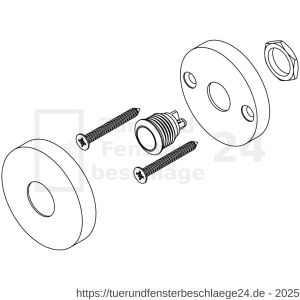 Intersteel Essentials 3990 Türklingel rund 53x10 mm Edelstahl gebürstet - D26007295 - afbeelding 4