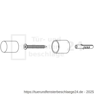 Intersteel Essentials 4421 Türstopper 22x30 mm Wandmontage Edelstahl gebürstet - D26007391 - afbeelding 3