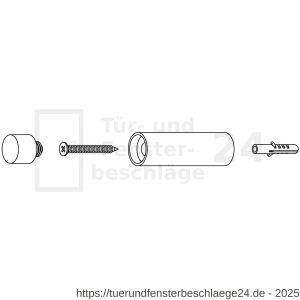 Intersteel Essentials 4421 Türstopper 22x80 mm Wandmontage Edelstahl gebürstet - D26007392 - afbeelding 3
