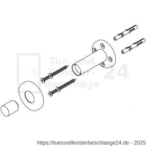Intersteel Essentials 4421 Türstopper Wandmontage Edelstahl gebürstet - D26007394 - afbeelding 3