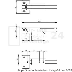 Intersteel Essentials 4800 Sperrbügel Curve nach innen drehend Edelstahl gebürstet - D26007268 - afbeelding 2
