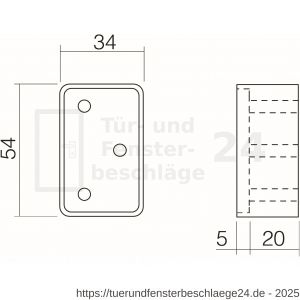 Intersteel Essentials 4800 Unterlegblock Sperrbügel Edelstahl gebürstet - D26006169 - afbeelding 2