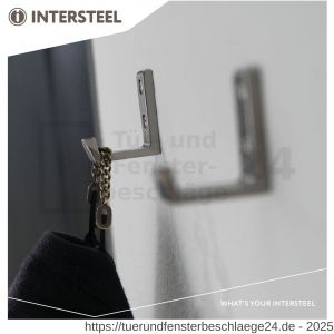 Intersteel Essentials 6950 Kleiderhaken verbogen Edelstahl gebürstet - D26003941 - afbeelding 3