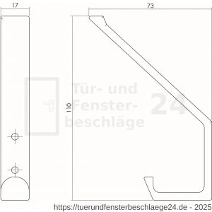 Intersteel Living 6950 Garderobenhaken Recht Edelstahl gebürstet - D26003945 - afbeelding 2