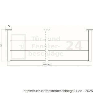 Intersteel Essentials 7380 Garderobenständer Edelstahl gebürstet - D26007754 - afbeelding 2
