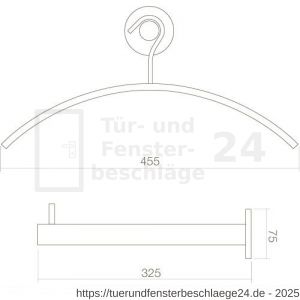 Intersteel Essentials 7380 Garderobenstange Edelstahl gebürstet - D26007756 - afbeelding 2
