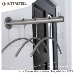 Intersteel Essentials 7380 Garderobenstange Edelstahl gebürstet - D26007756 - afbeelding 3