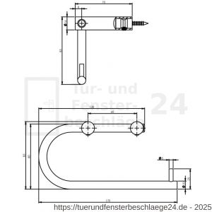 Intersteel Essentials 7625 WC-Rollenhalter Edelstahl gebürstet - D26004686 - afbeelding 2