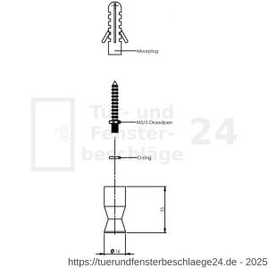 Intersteel Essentials 7634 Handtuchhaken Edelstahl gebürstet - D26007761 - afbeelding 2