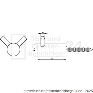 Intersteel Essentials 7634 Handtuchhaken Doppelhaken Edelstahl gebürstet - D26007759 - afbeelding 2