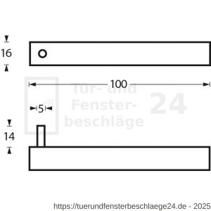 Intersteel Essentials 7634 Handtuch- und Kleiderhaken Edelstahl gebürstet - D26007757 - afbeelding 2