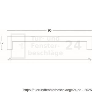 Intersteel Living 8927 Möbelgriff 108 mm Bohrmaß 96 mm Edelstahl gebürstet - D26004530 - afbeelding 2