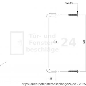 Intersteel Essentials 8976 Möbelgriff 136 mm Edelstahl gebürstet - D26007808 - afbeelding 2