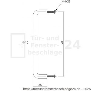 Intersteel Essentials 8976 Möbelgriff 138 mm Edelstahl gebürstet - D26007809 - afbeelding 2