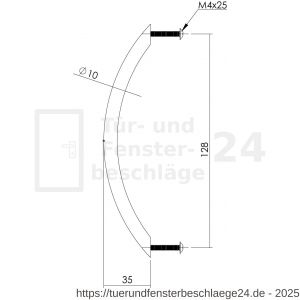 Intersteel Essentials 8976 Möbelgriff 145 mm Edelstahl gebürstet - D26004556 - afbeelding 3