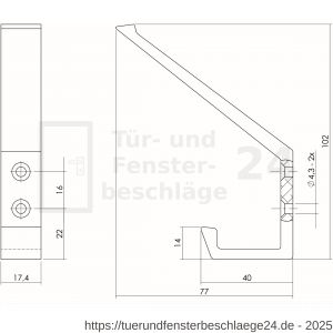 Intersteel Living 6910 Garderobenhaken Aluminium - D26003917 - afbeelding 2
