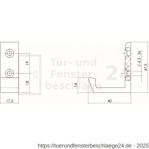 Intersteel Living 6910 Kleiderhaken 40 mm vertikal Aluminium - D26003915 - afbeelding 2