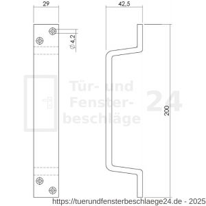 Intersteel Living 8725 Handgriff 200 mm Aluminium F1 - D26004259 - afbeelding 2