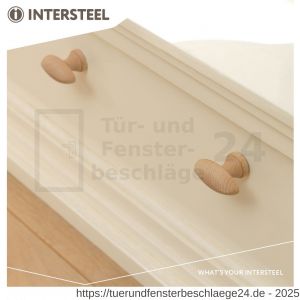 Intersteel Living 8580 Möbelknopf glatt oval Holz - D26004051 - afbeelding 2