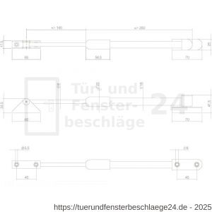 Intersteel Essentials 5671 Fensterfeststeller nach außen öffnend grau - D26003837 - afbeelding 2