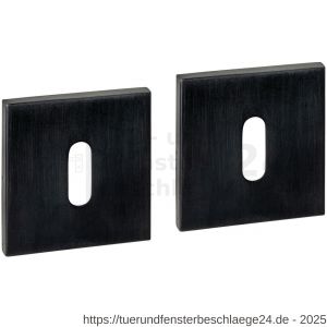 Intersteel Essentials 1030 Schlüsselrosetten verdeckt 53x53x6 mm PVD schwarz - D26010989 - afbeelding 1