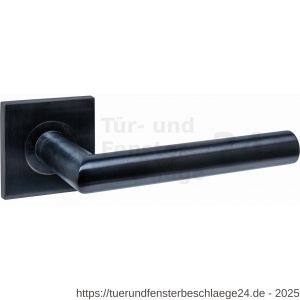 Intersteel Essentials 1034 Türdrücker Q 04 auf Rosette verdeckt 53x53x6 mm PVD schwarz - D26010964 - afbeelding 1