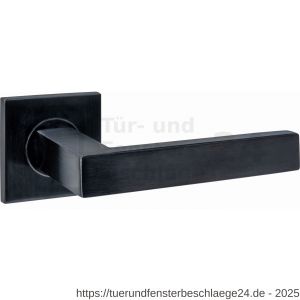 Intersteel Essentials 1035 Türdrücker Q 05 auf Rosette verdeckt 53x53x6 mm PVD schwarz - D26010969 - afbeelding 1