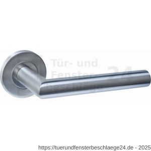 Intersteel Essentials 1021 Türdrücker Q 01 auf Rosette verdeckt 52x6 mm edelstahl - D26010948 - afbeelding 1