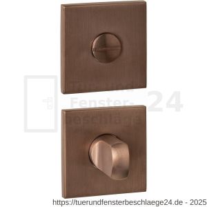 Intersteel Essentials 1030 Bad-WC Rosetten verdeckt 53x53x6 mm mit Stift 6-8 mm PVD bronze - D26011002 - afbeelding 1