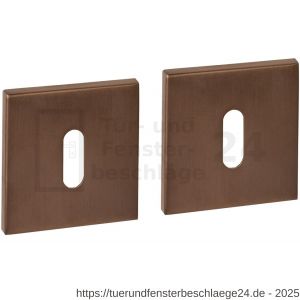 Intersteel Essentials 1030 Schlüsselrosetten verdeckt 53x53x6 mm PVD bronze - D26010992 - afbeelding 1