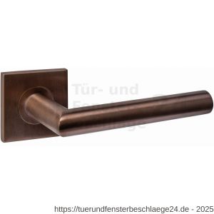 Intersteel Essentials 1034 Türdrücker Q 04 auf Rosette verdeckt 53x53x6 mm PVD bronze - D26010967 - afbeelding 1