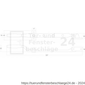 Intersteel Living 5615 Fensterfeststeller mit Stift Messing unlackiert - D26003847 - afbeelding 2