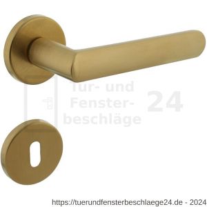 Intersteel Living 0464 Türdrücker Sora mit Rosette 49x7 mm mit BB-Rosetten Messing matt Titan PVD - D26010595 - afbeelding 1